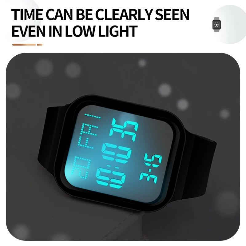 Lasika WF157 Digital Sports Watch – Stylish & Waterproof Timepiece for Men and Women
