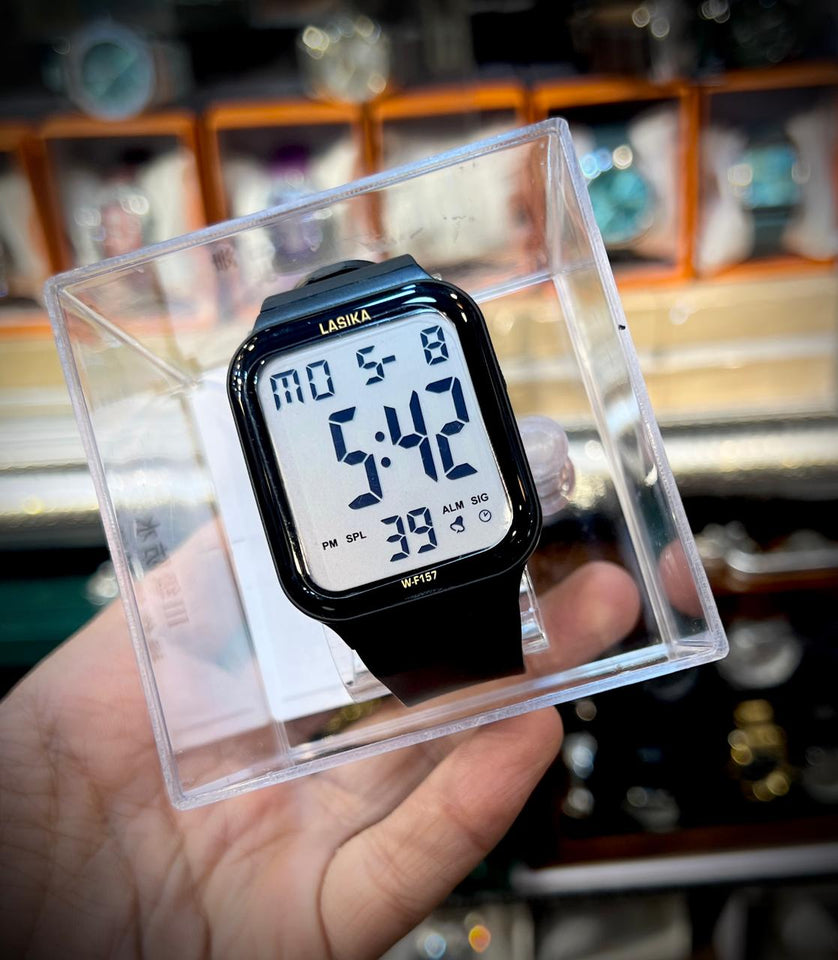 Lasika WF157 Digital Sports Watch – Stylish & Waterproof Timepiece for Men and Women