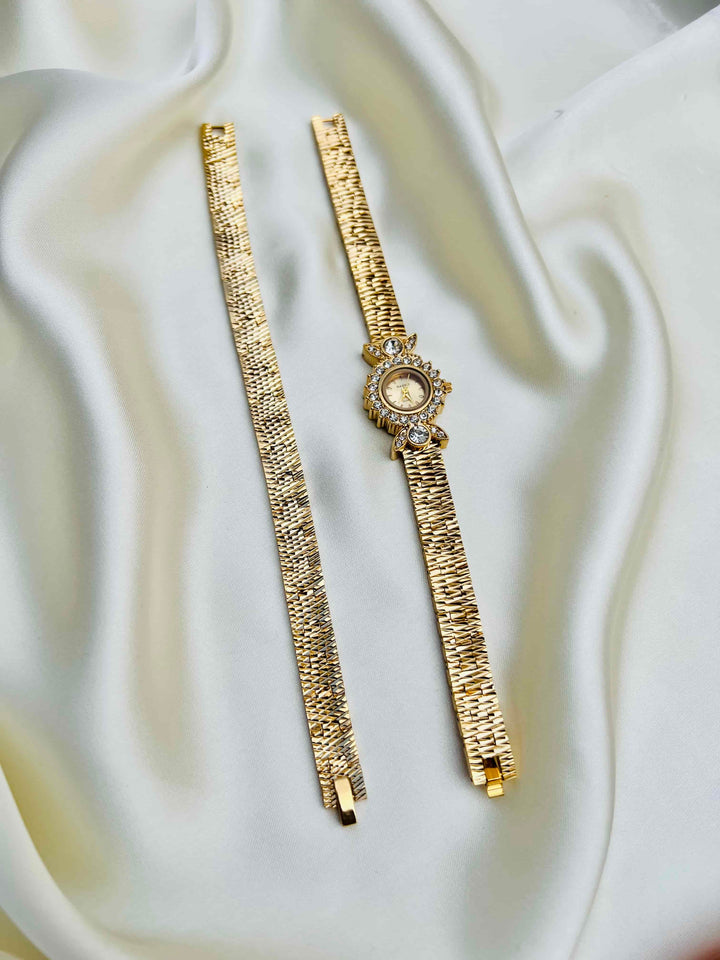 Luxury Zircon Watch & Bracelet