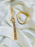 Luxury Zircon Watch & Bracelet