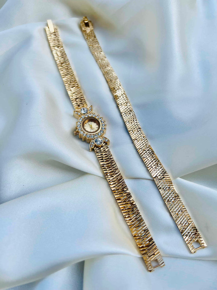 Luxury Zircon Watch & Bracelet