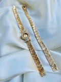 Luxury Zircon Watch & Bracelet